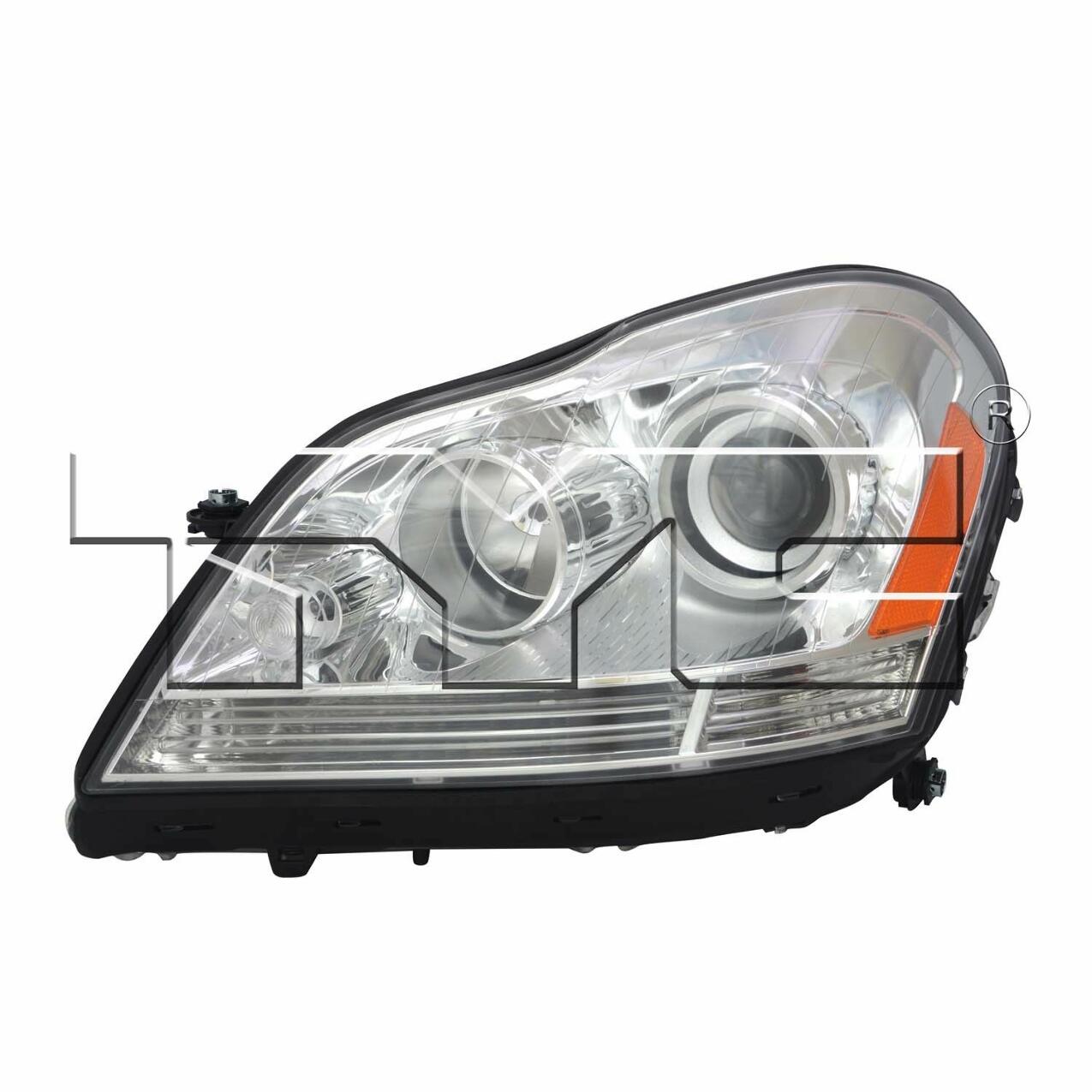 Mercedes Headlight Assembly - Driver Side (Halogen) (NSF) 1648204759 - TYC 209382001